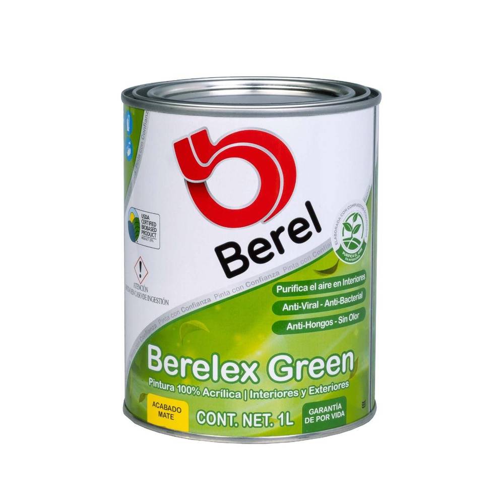 Berel · Pintura acrílica green mate, blanco