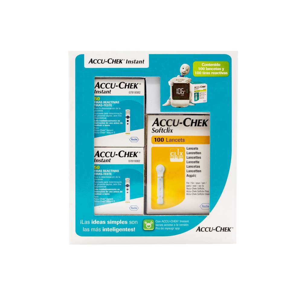 Accu-Chek · Lancetas y tiras para glupcosa