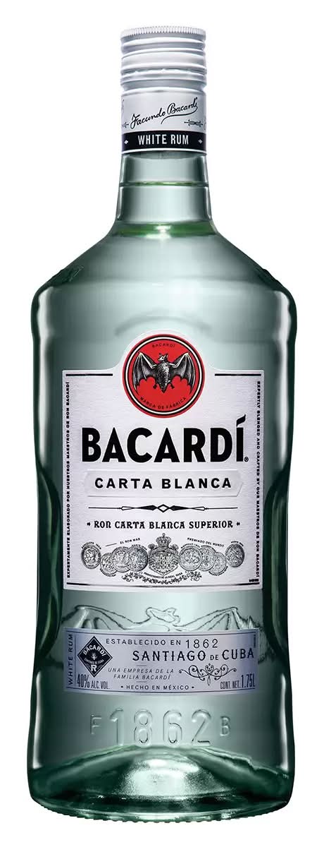 Bacardí · Carta blanca ron blanco (1,75 L)