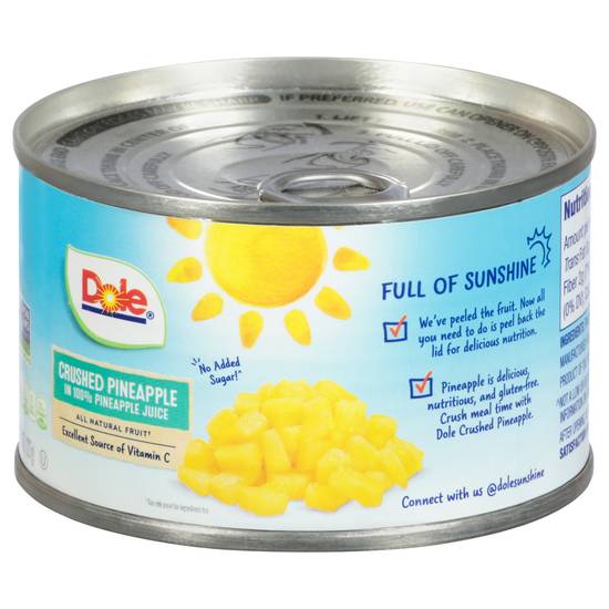 Dole Crushed Pineapple in 100% Pineapple Juice