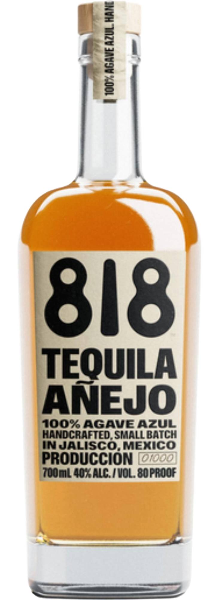818 100% Agave Azul Anejo Tequila (700mL)