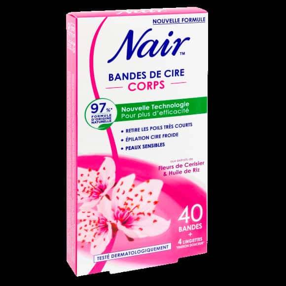 Nair - Bandes de cire corps fleurs de cerisier (40)