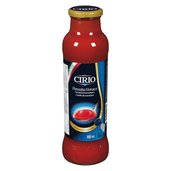 Cirio coulis de tomates passata virace (680 ml) - passata tomato sauce (680 ml)
