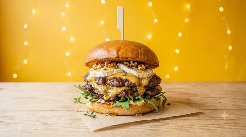 chevre miel burger