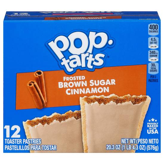 Pop-Tarts Frosted Brown Sugar Cinnamon Toaster Pastries (12 ct)