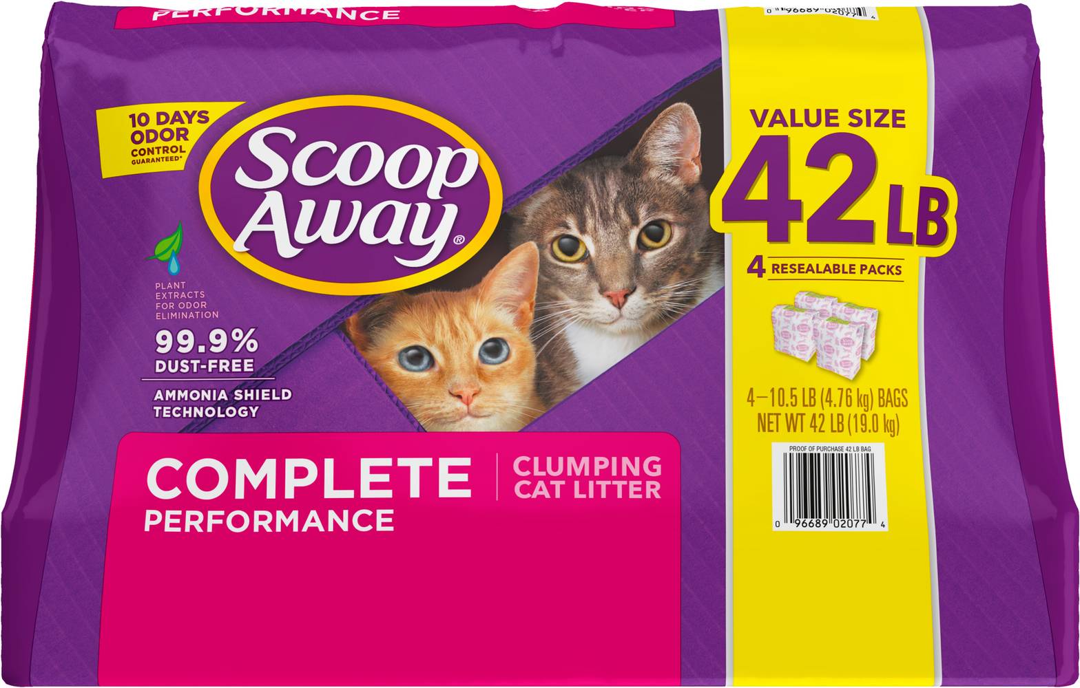 Scoop Away Complete Performance Clumping Scented Cat Litter (10.5 lbs, 4 ct)