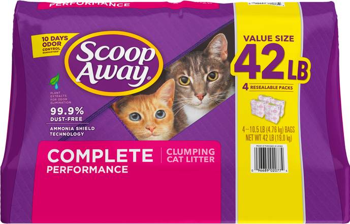 Scoop Away Complete Performance Clumping Scented Cat Litter (4 ct)