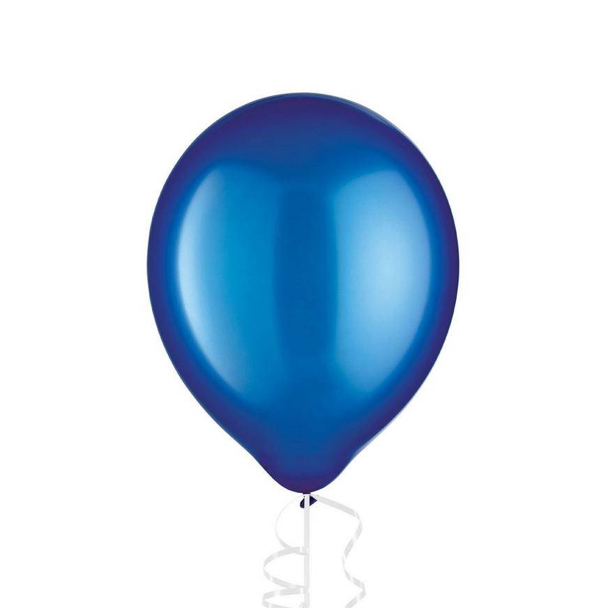 Uninflated 1ct, 12in, Royal Blue Pearl Balloon
