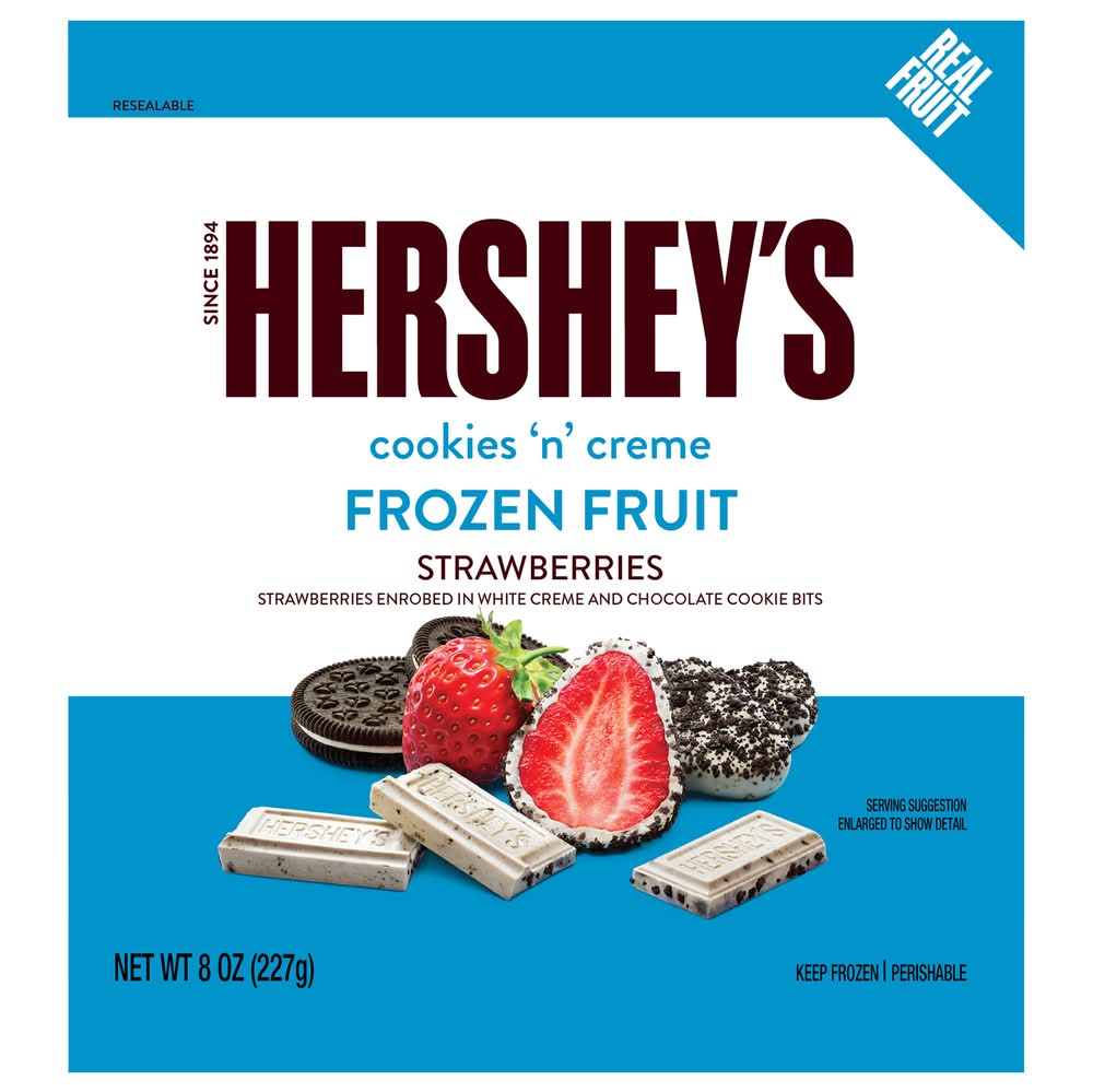 Hershey's Cookies 'N' Creme Frozen Fruit, Strawberries (8 oz)