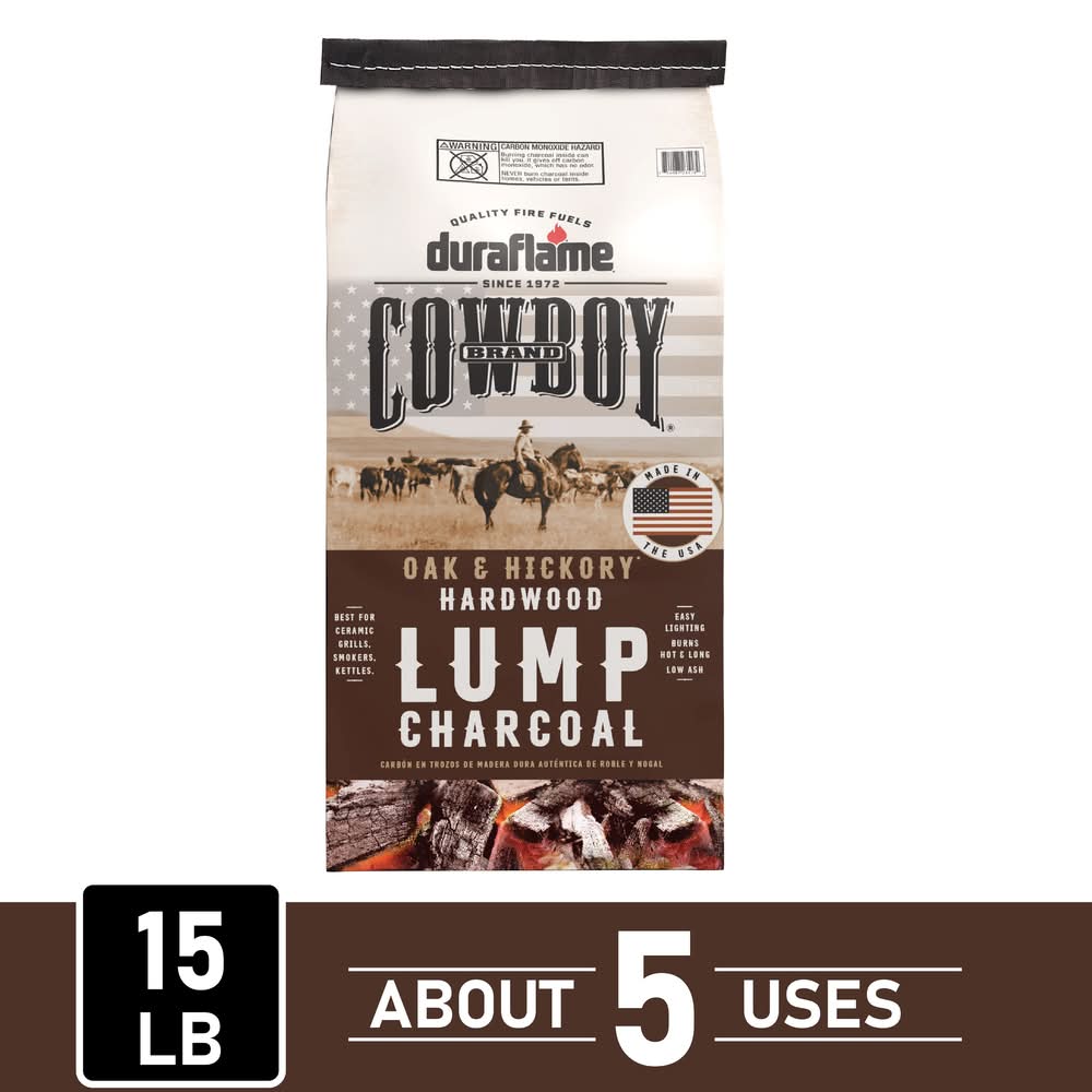Cowboy Cowboy Lump Charcoal 15 Pound(s) Oak Hickory Lump charcoal