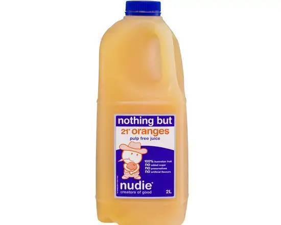 Nudie Nothing But Oranges Pulp Free Juice 2L