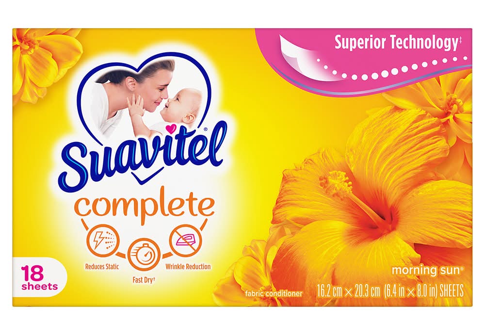 Suavitel Morning Sun Fabric Portable Size Conditioner Sheets (1.5 oz)