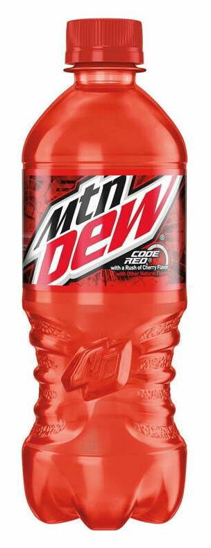 Mtn Dew Code Red Bottle 20oz
