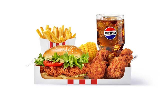 Zinger burger Mega meal