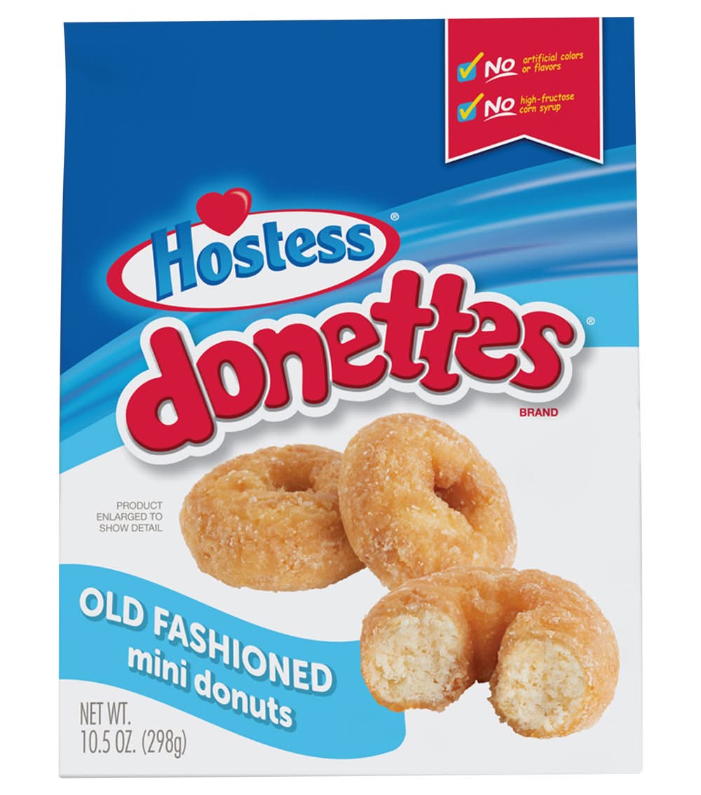 Hostess Donettes Mini Donuts, Old Fashioned (10.5 oz)