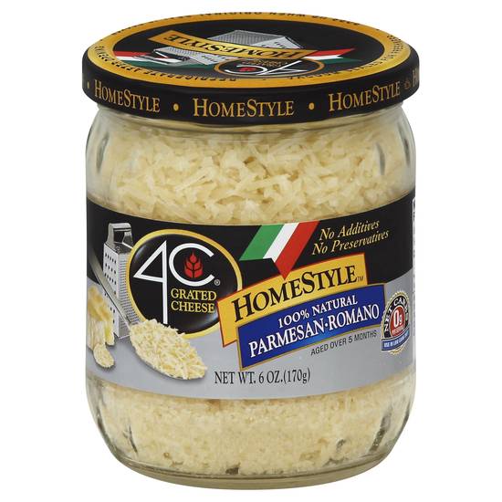 4C Homestyle 100% Natural Parmesan Romano Grated Cheese