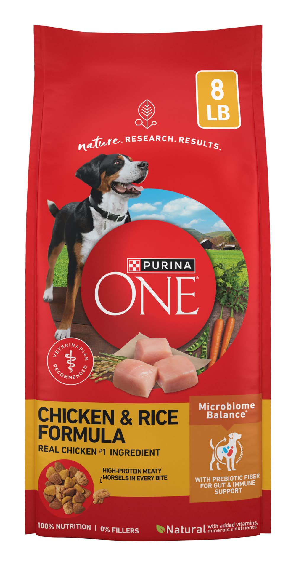 Purina One Chicken and Rice Formula Dry Dog Food (8 lbs)