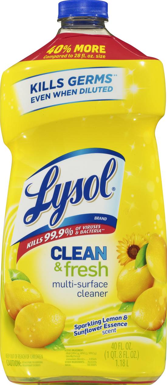 Lysol Clean & Fresh Lemon & Sunflower Scent Multi Surface Cleaner