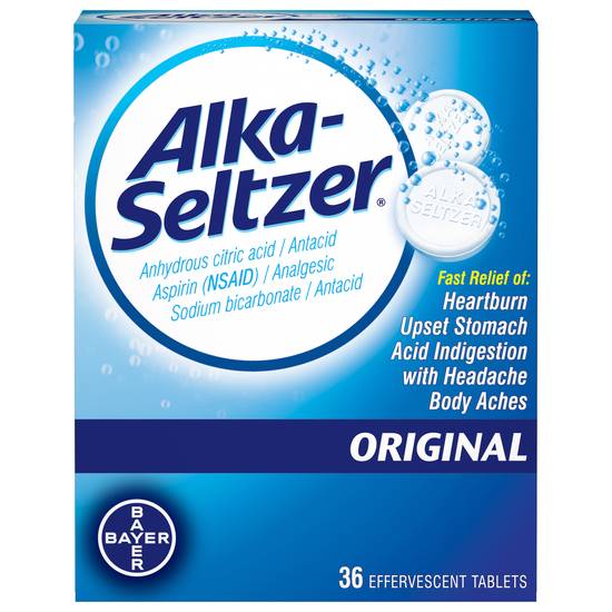 Alka-Seltzer Original Antacid Effervescent Tablets (36 ct)