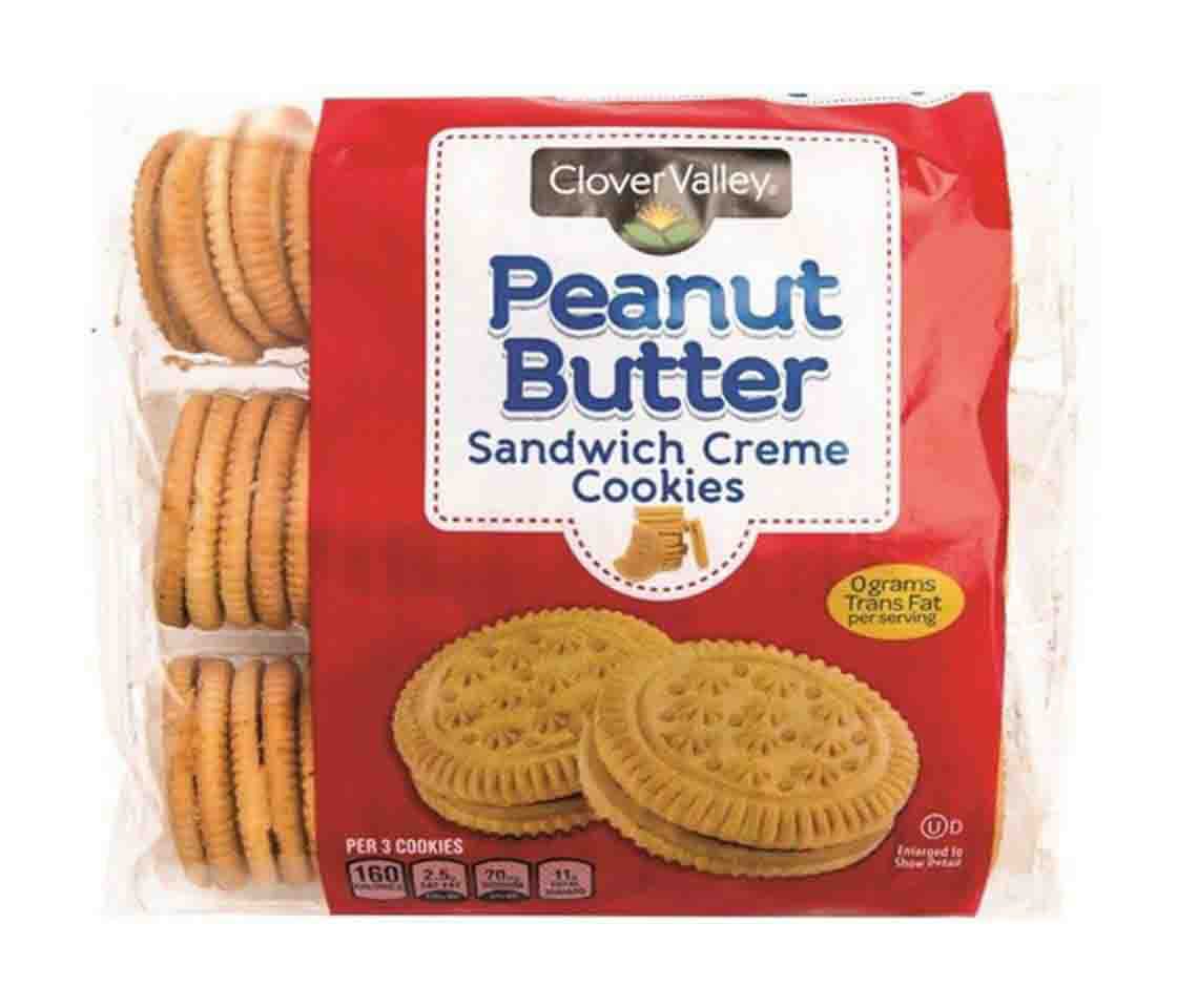 Clover Valley Peanut Butter Sandwich Cookies 11.8 Oz