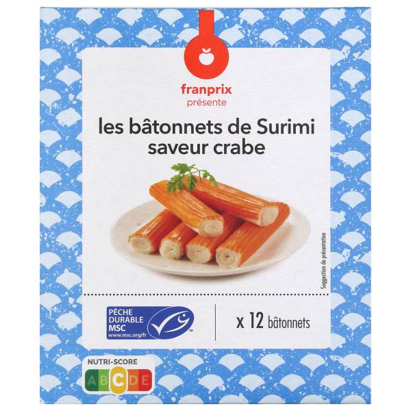 Franprix Surimi msc (Crabe) (12 unités)