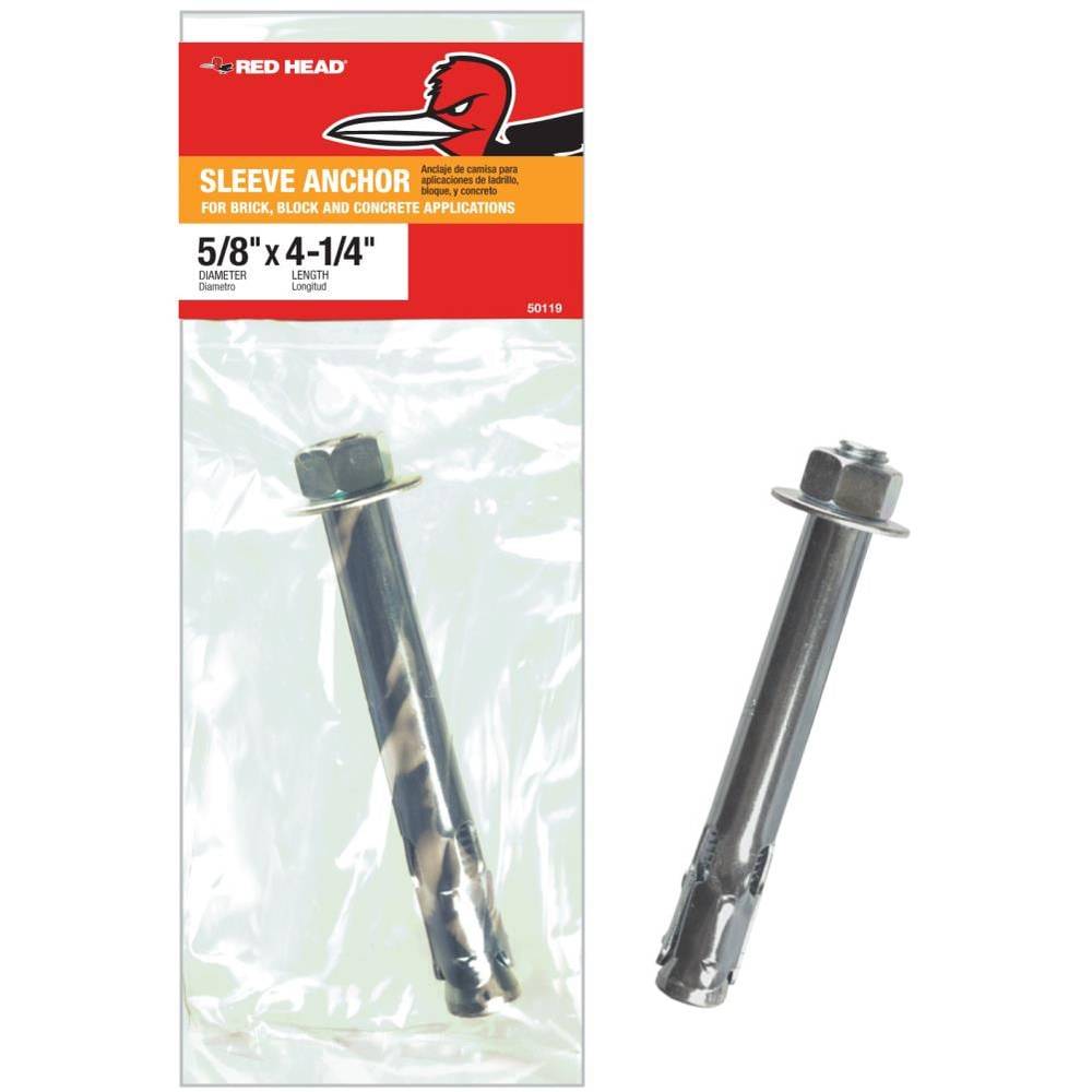 Red Head 5/8-in x 4-1/4-in Sleeve Anchors | 50119