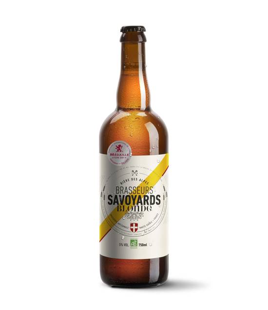 Les Brasseurs Savoyards - Bière blonde bio des alpes (750 ml)