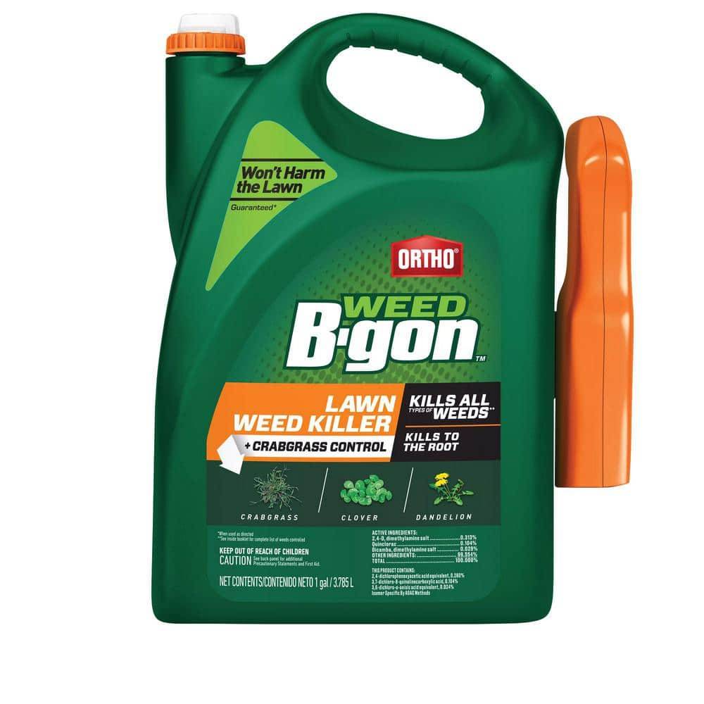 Ortho Weed B-Gon 1 Gal. Lawn Weed Killer Ready-To-Use Plus Crabgrass Control With Trigger Sprayer