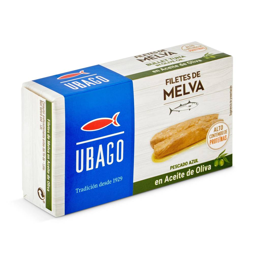 Melva En Aceite De Oliva Ubago   Lata 85 Gr