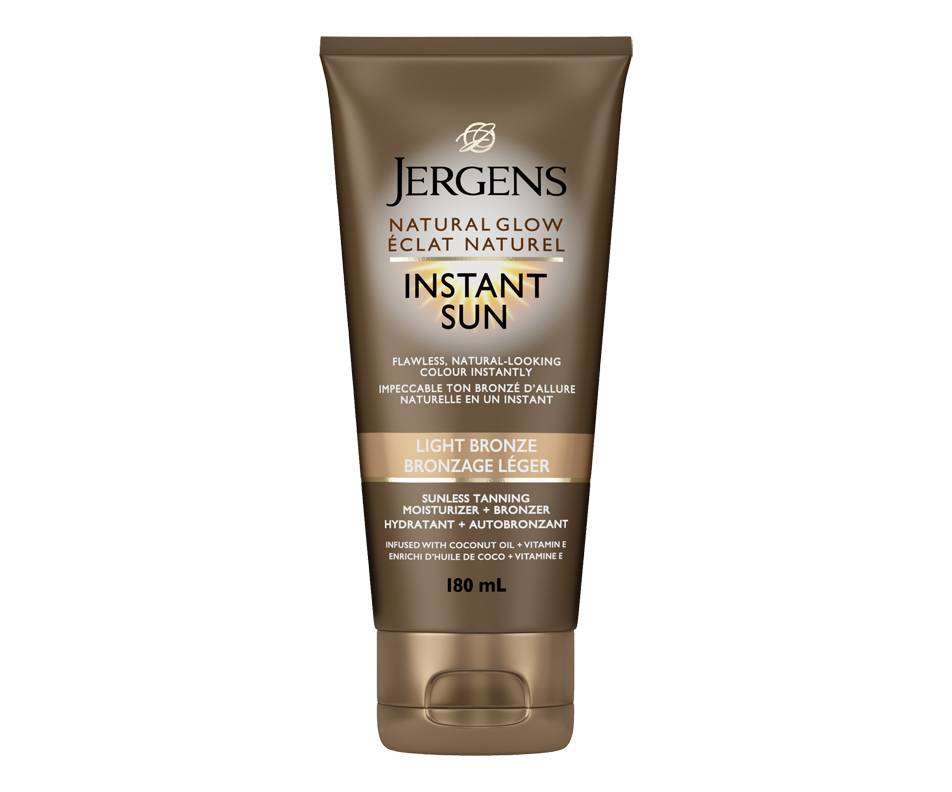 Jergens instant sun hydratant et autobronzant (bronzage léger)