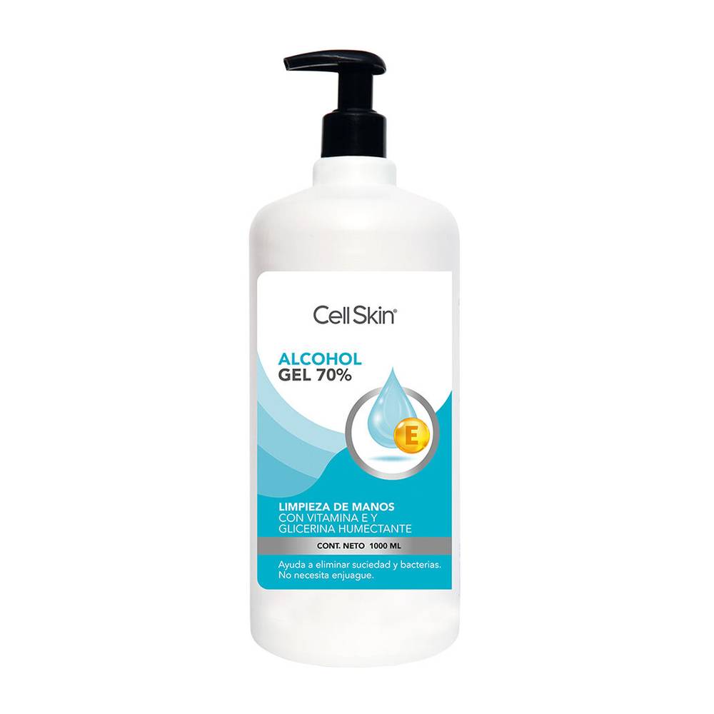 CELL SKIN ALCOHOL GEL 1000 ML 70% ALCOHOL CELL SKIN