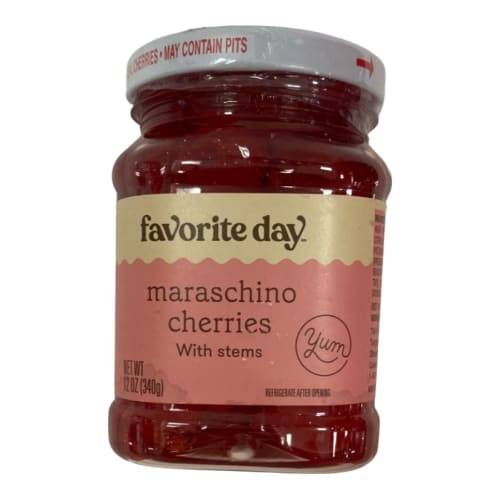Favorite Day Maraschino Cherries With Stems