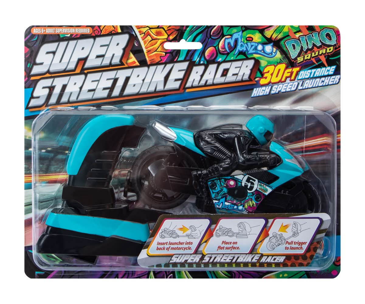 Super Streetbike Racer  Launcher Toy Set Blue