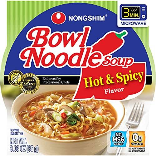 Nongshim Bowl Noodles Soup Hot Spicy