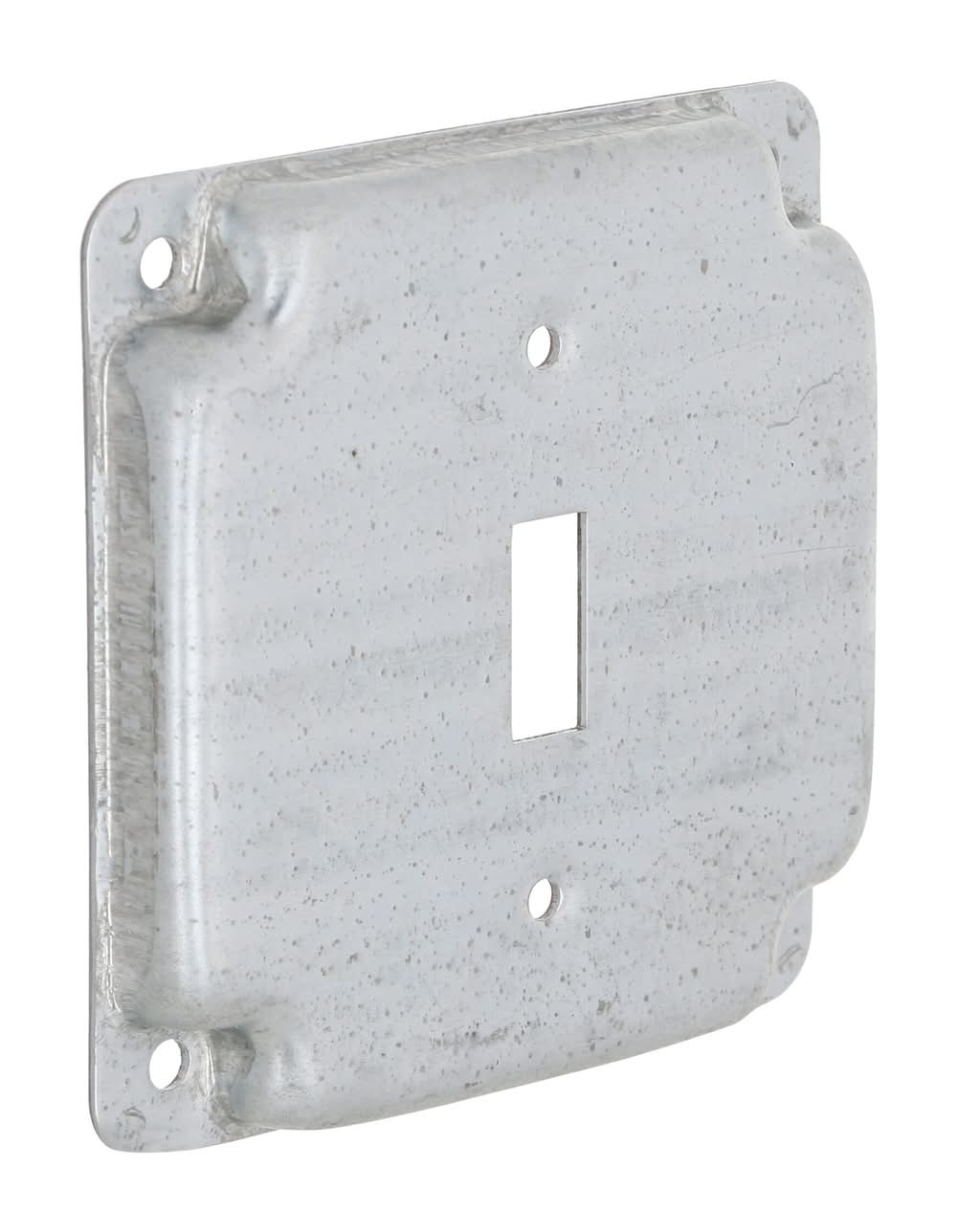 Hubbell 1 -Gang Square Gray Metal Electrical Box Cover