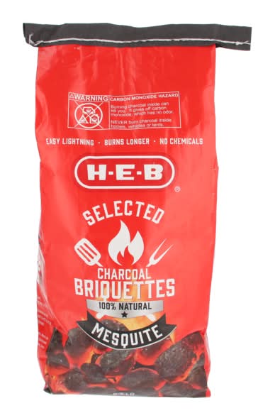 H-E-B · Briqueta de carbón mesquite (3,76 kg)