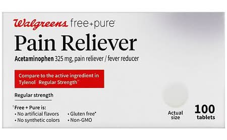 Walgreens Acetaminophen 325 mg Pain Reliever Tablets (100 ct)