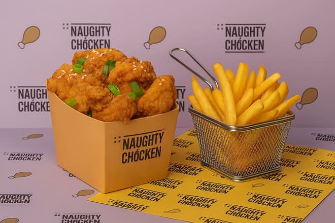 Naughty Tenders + Side 🍗🍟
