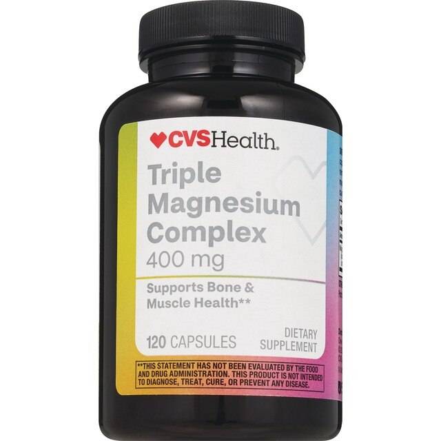 CVS Health Triple Magnesium Complex 400mg Capsules