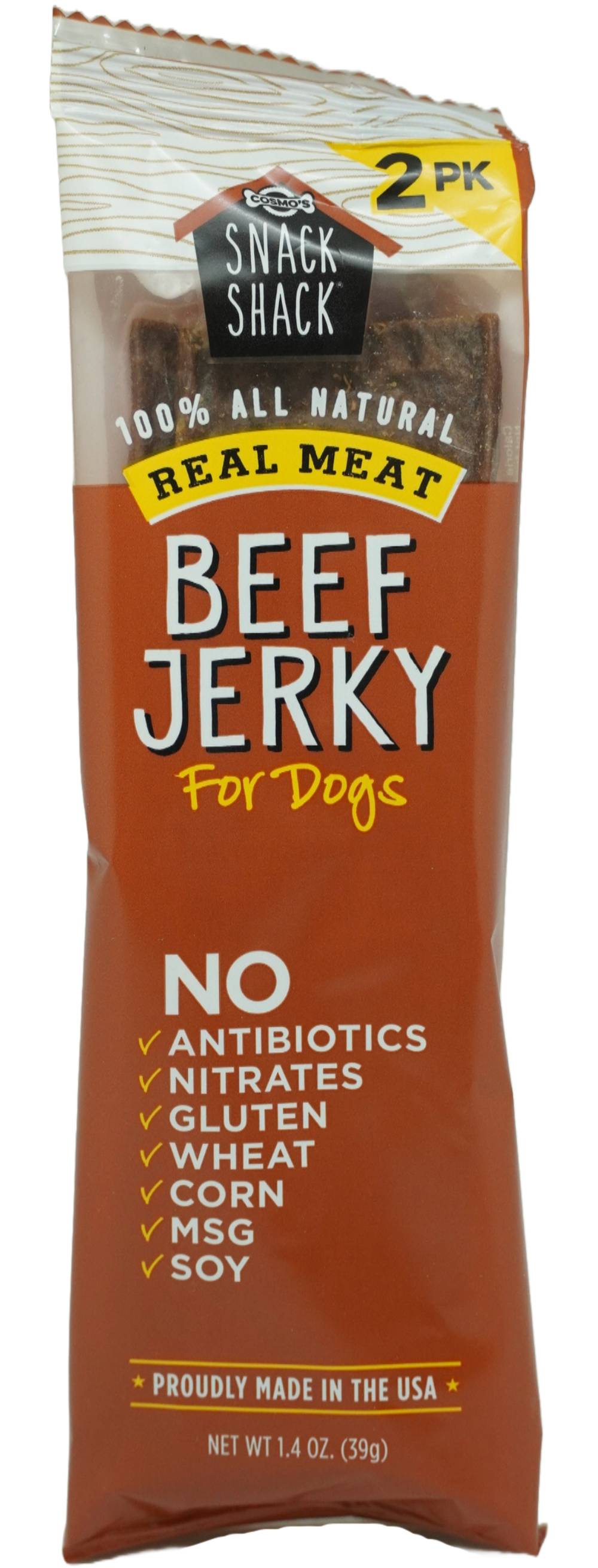 Cosmo’s Snack Shack Real Meat Beef Jerky (1.4 oz, 2 ct)