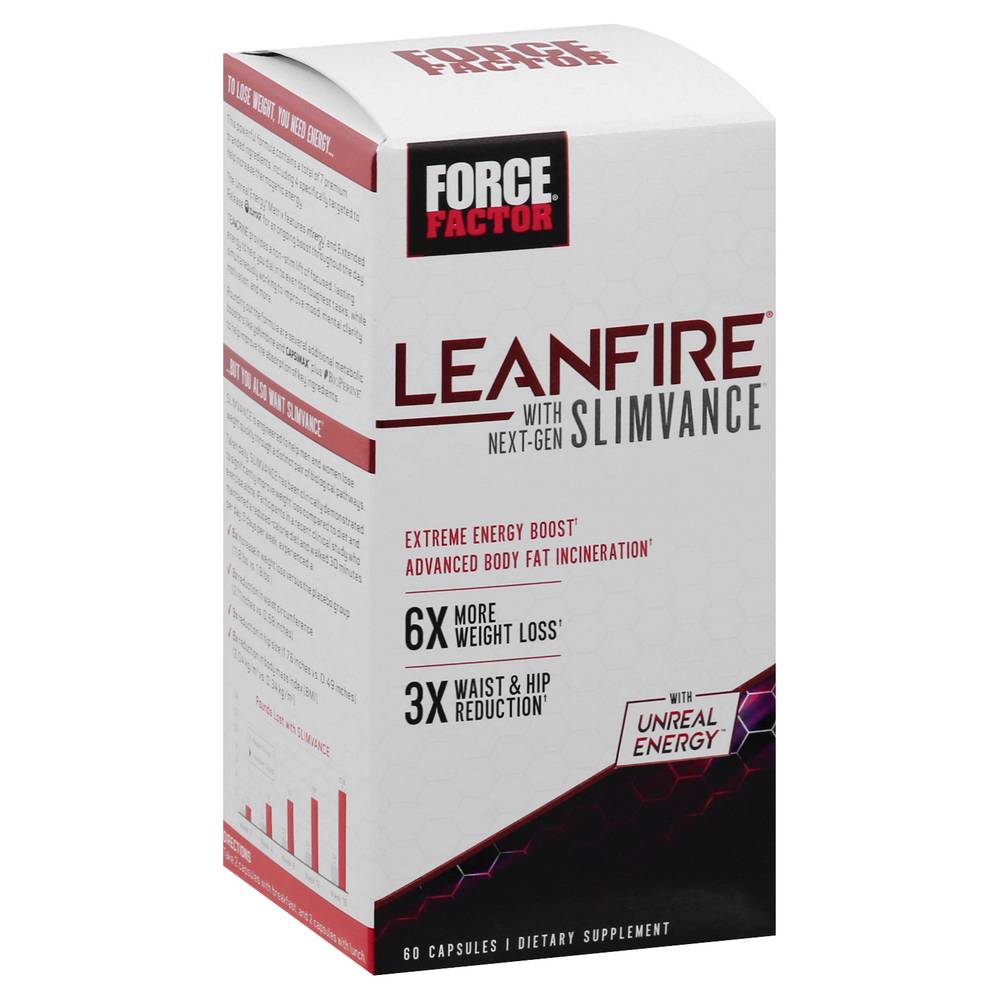 Force Factor With Next-Gen Slimvance Capsules Leanfire (3.04 oz)