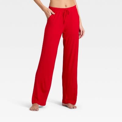 Women's Cloud Knit Modal Pajama Pants - Auden™ Red XXL