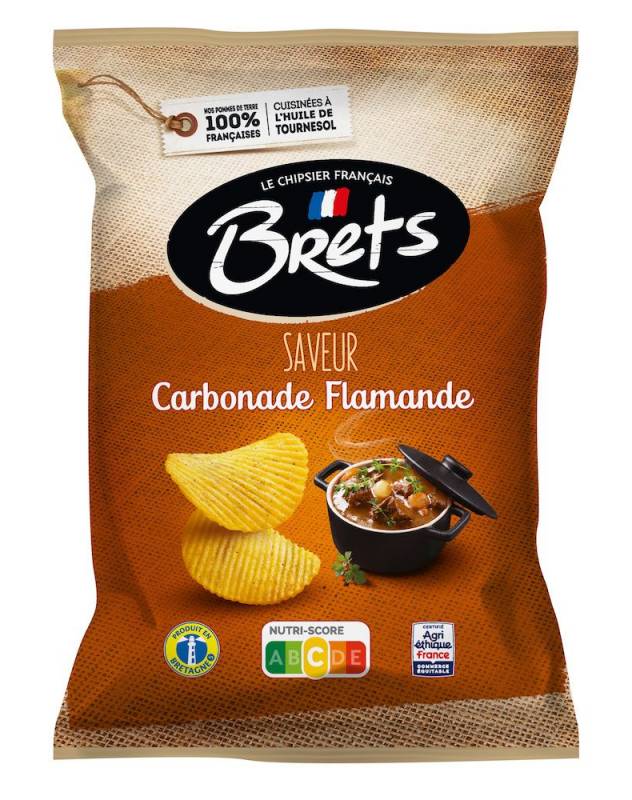 Brets - Chips de pommes de terre, carbonade flamande (125g)