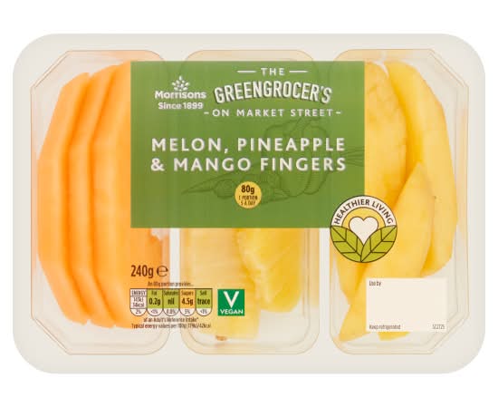 Morrisons The Greengrocer's on Market Street Melon Pineapple & Mango Fingers (240g)
