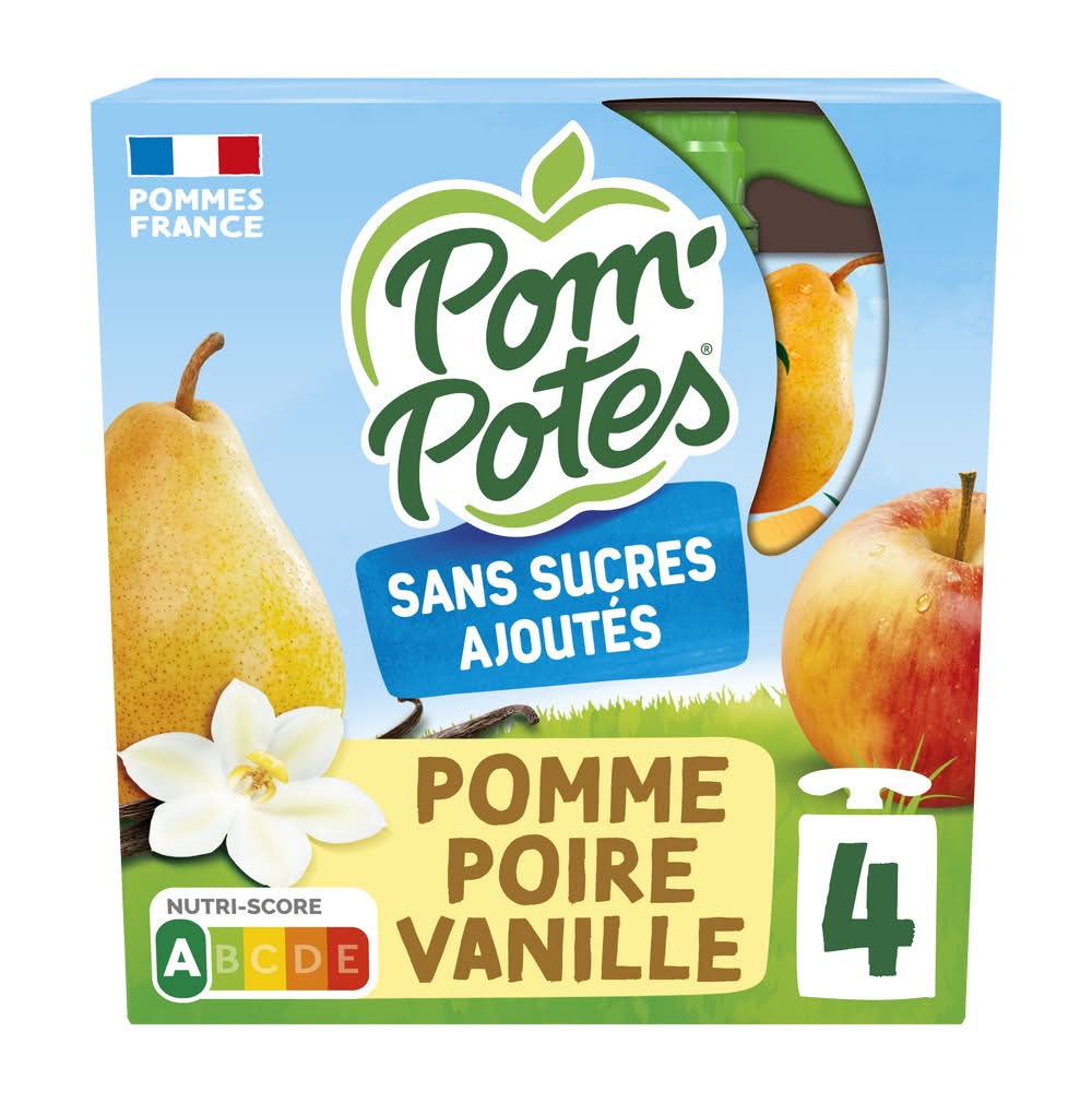 Materne - Pom'potes compotes de fruits, pomme - poire - vanille (4)