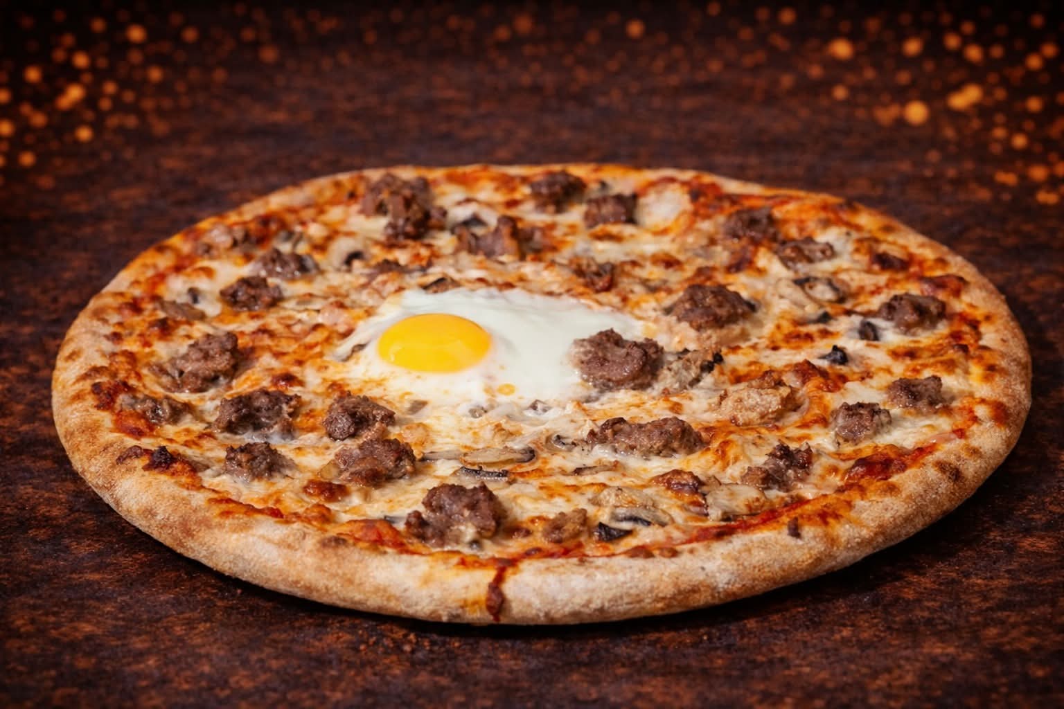 🍕 Pizza Champignons & Bœuf | La Spéciale Cœur Fondant