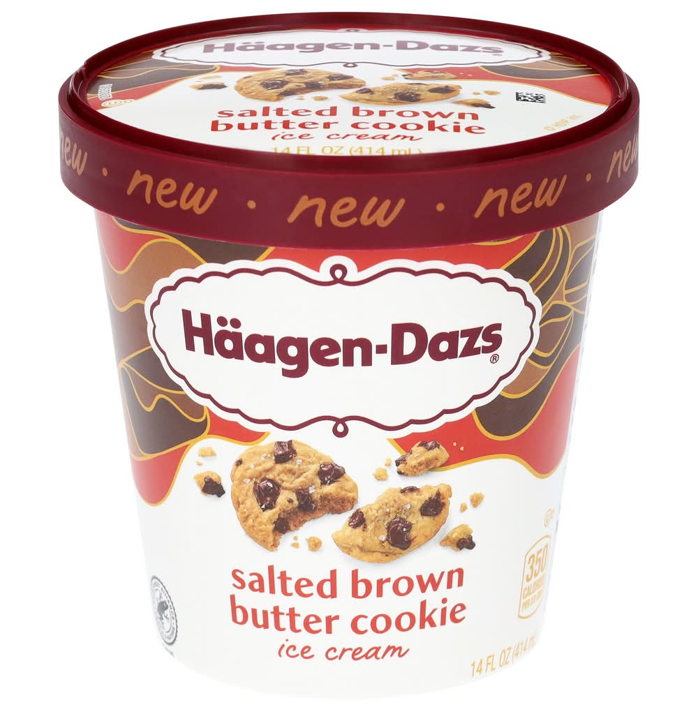 Häagen-Dazs Ice Cream, Salted Brown Butter Cookie (14 fl oz)
