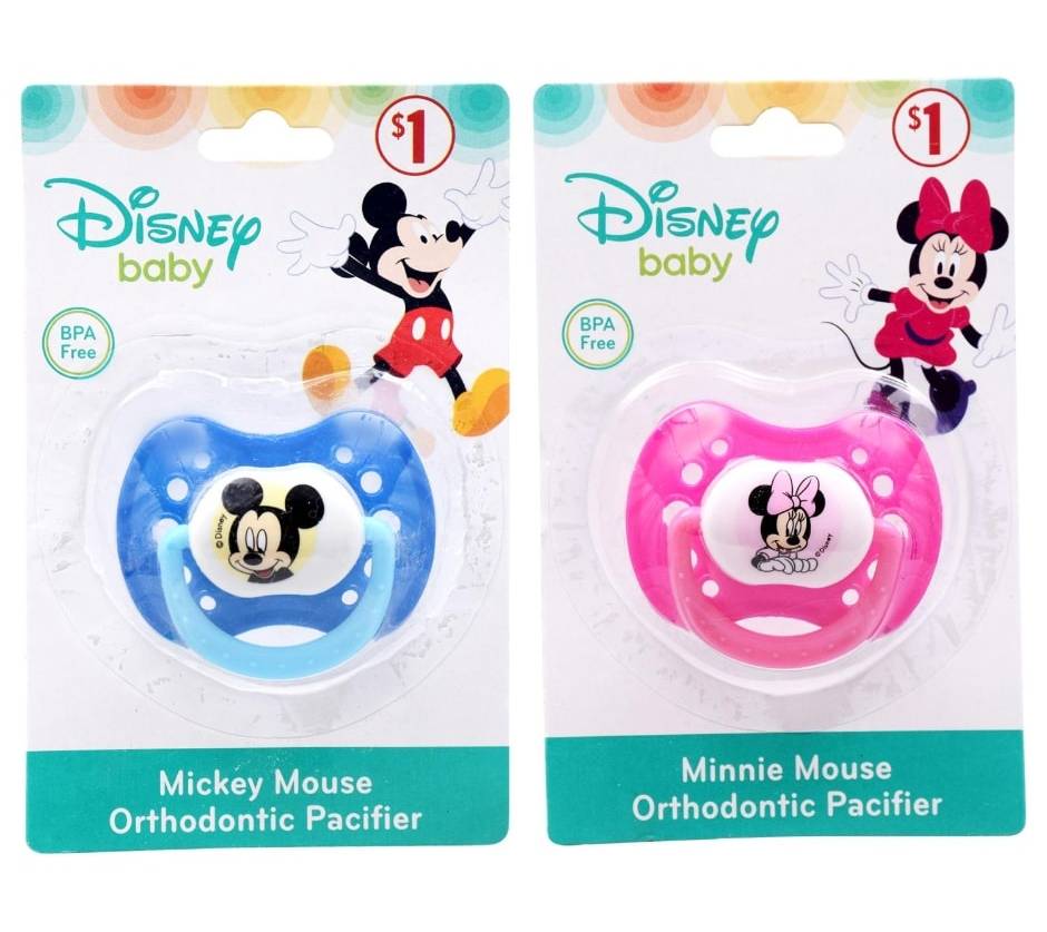 Disney Mickey and Minnie Baby Orthodontic Pacifiers (2 pack)