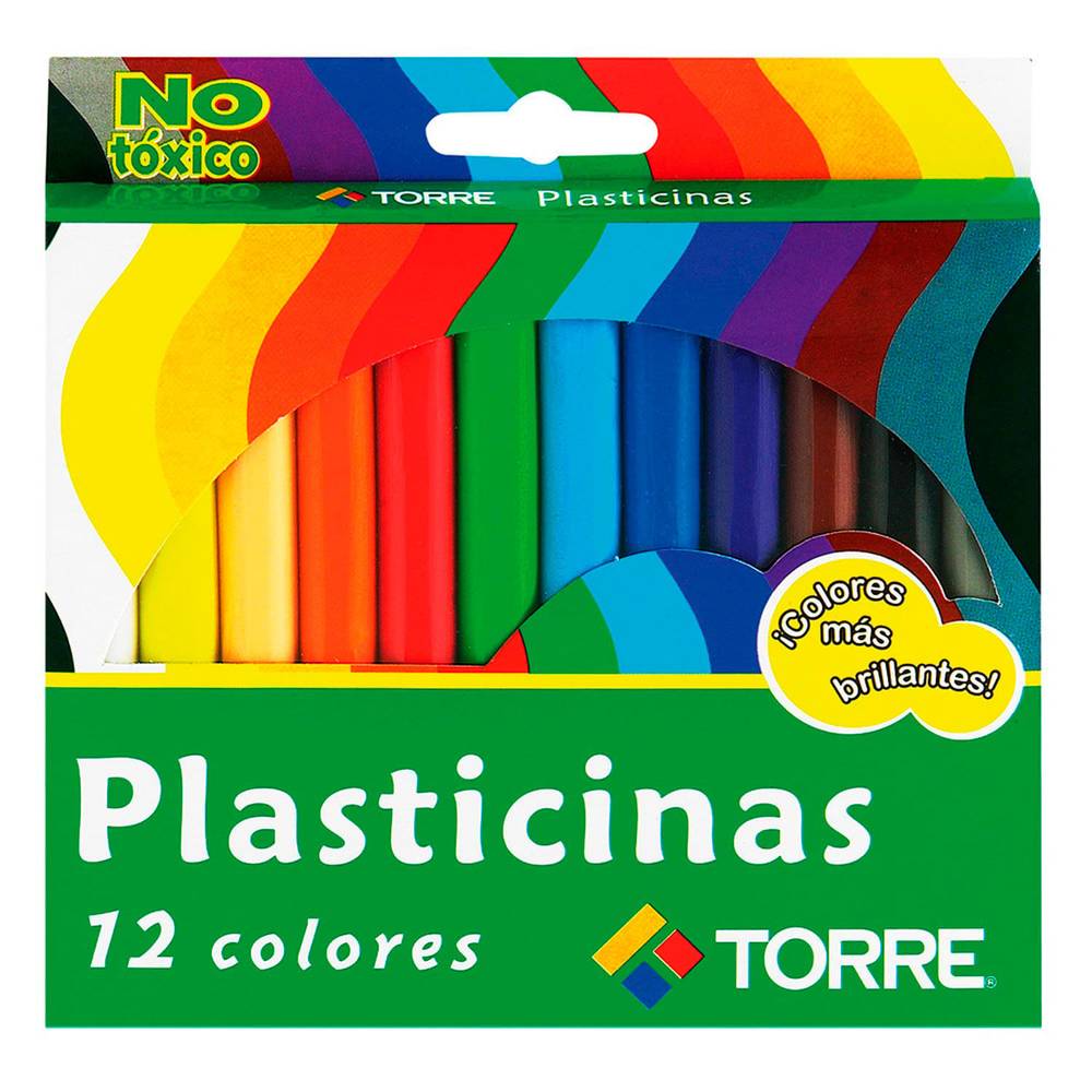 Torre plasticinas colores (caja 12 u)