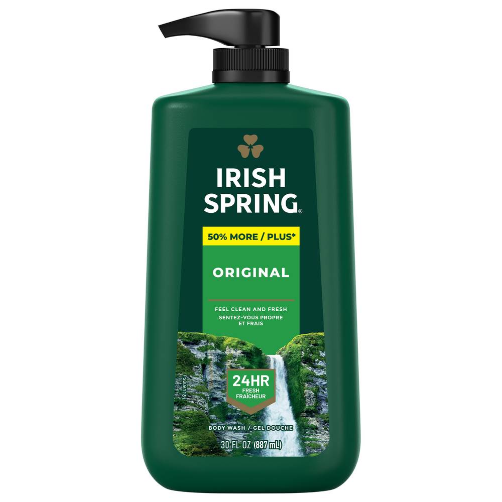 Irish Spring Original Clean Moisturizing Face & Body Wash